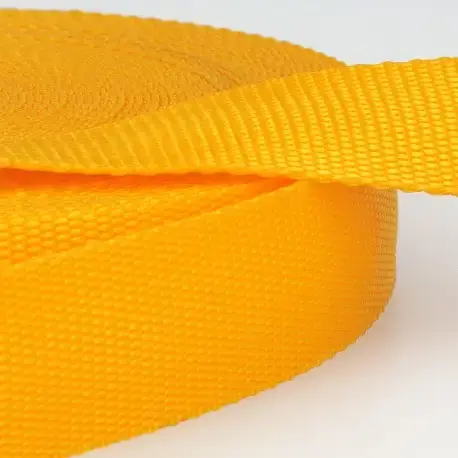 Premium - Väskband i polyester, gul 30 mm