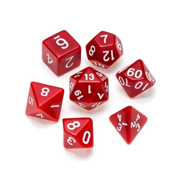 Mycket uppskattad - Opaque Series Red - Numbers White