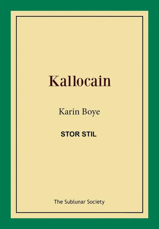 Kallocain (stor stil) | Nyhet hos oss