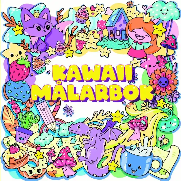 Kawaii målarbok - Outlet