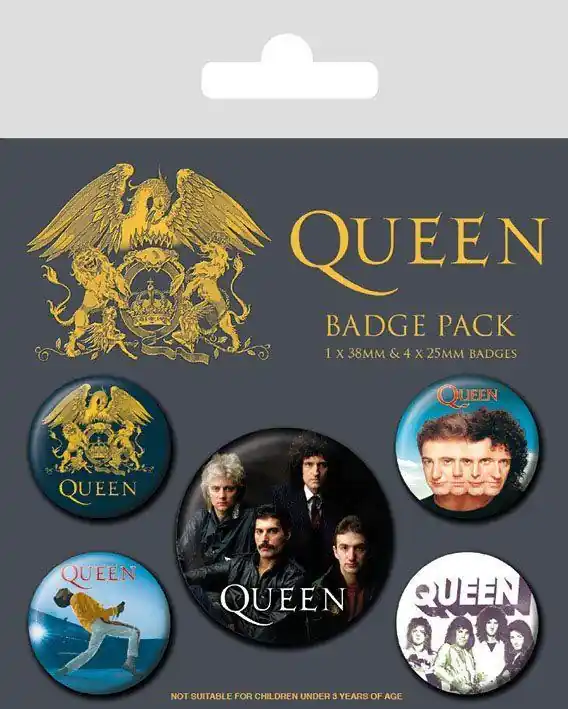 Spara mer - Queen Pin-Back Buttons 5-Pack Classic